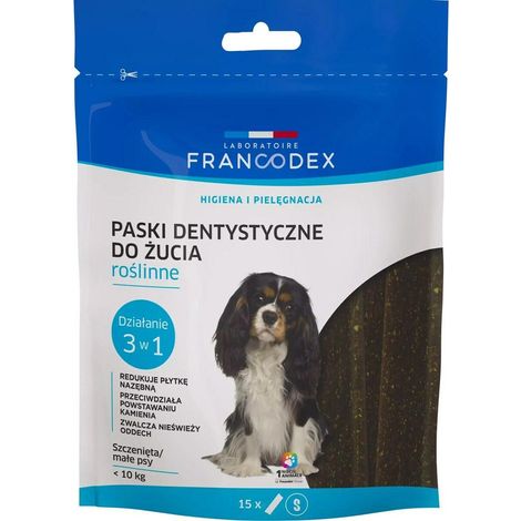 Francodex Strisce dentali verdi per piccoli cani igiene