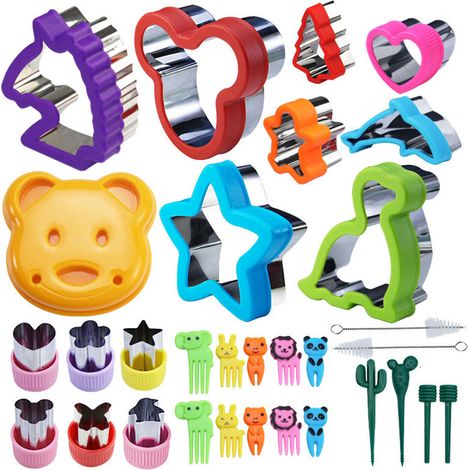 Ensemble de 31 Emporte-Pièces à Pain pour Enfants - Motifs Amusants pour Goûters et Anniversaires, Matériel de Pâtisserie Ludique