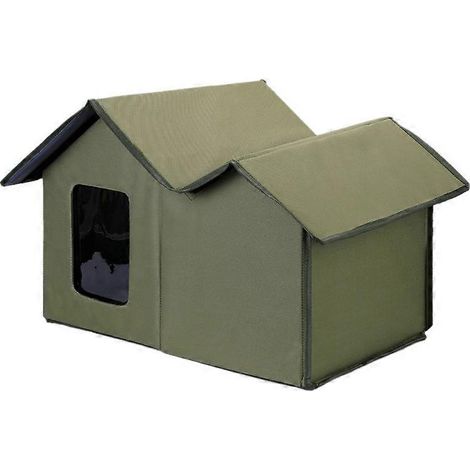 Faltbare Katzenklappe für Kätzchen, gemütliches kleines Katzenbett, warmes Vier-Jahreszeiten-Haus, Katzenunterkunft, Schlafplatz für kleine Katzen.