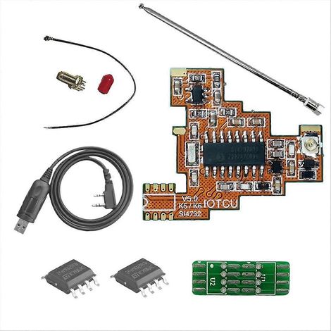 Kit complet multi-système SI4732 V5.0 FPC + puce 2x2M + antenne pour Quansheng UVK5 UVK6 HF ondes courtes - SFYGV (1/5)