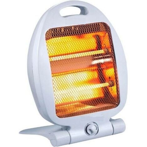 STUFETTA ELETTRICA ALOGENA  CON ELEMENTI AL QUARZO 400W BASSO CONSUMO STUFA CASA