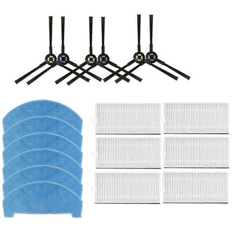 NALOOKAMIC Lot de 18 filtres de brosse latérale pour robot aspirateur ILIFE V3X (pièces de rechange) (1/4)