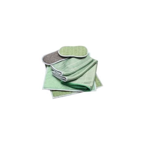 Lot de 6 Chiffons Bambou Microfibres - Nettoyer et lustrer Toutes Les Surfaces Lisses et fragiles - Vitre, carrosserie, vitrocéramique, Lunettes, écran B