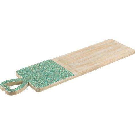 Planche de Présentation Mosaïque en Bois "Freddy" 74cm Vert (1/5)