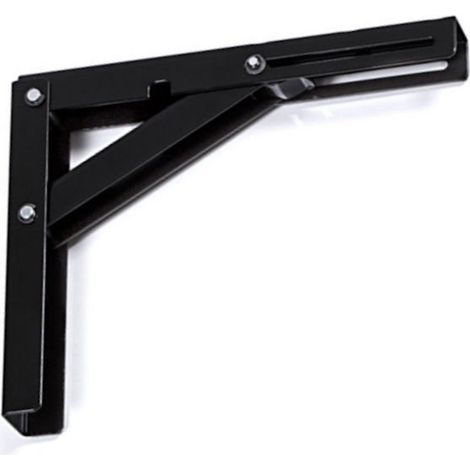 Klappkonsole 200 x 160 mm schwarz Tragkraft 120 kg (pro Paar) (1/5)