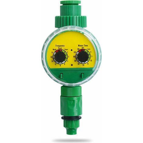 Contrôleur d'irrigation intelligent avec minuterie automatique pour arrosage de jardin, balcon et intérieur – 4 programmes réglables, écran LCD tactile (1/4)