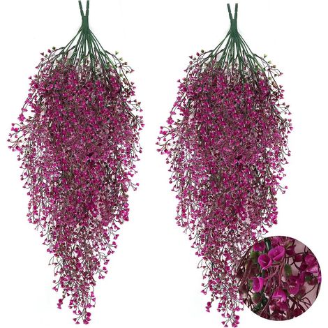 Plante Artificielle Suspendue - 80 cm - Décoration Murale Intérieure pour Salon Bureau Chambre Étagère - 1 pièce (1/5)