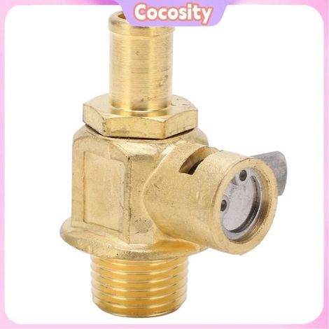 Cocosity Vanne de vidange d' moteur Vanne de Vidange d' Rapide F110N avec Clamp/Holder de Levier LC10 3/8 18 NPT moto soupape (1/5)