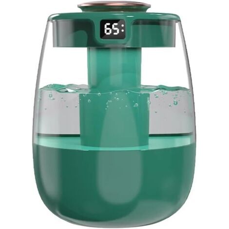 Humidificateur à brume froide, affichage numérique, double brume, arrêt automatique, ultra silencieux, pour chambre à coucher, bureau, vert, USB, mini silencieux (1/5)