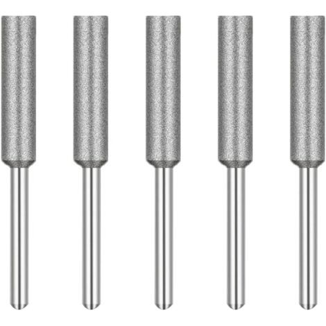 Fraise d'Affûteuse de Tronçonneuse,Diamant Affûteur de Tronçonneus,Têtes de Meulage en ,Pierre à Meuler pour Tronçonneuse,4 mm,pour Affûteur de Tronçonneuse ,5 Pièces (1/5)