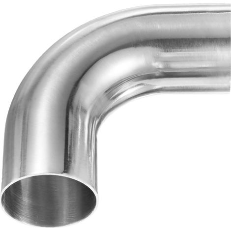 OD 1.8 Pouce Coude À 90 Degrés Mandriné, Épaisseur 1.5 Mm 304 Acier Inoxydable Tuyau D'Échappement Coude Pour Car Modified Exhaust System, Rampe D'Escalier, Hauteur 105 Mm (1/5)