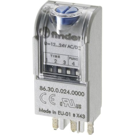 Finder 86.30.0.024.0000T 86.30.0.024.0000T Multifunktions-Zeitschalter 1 St. Zeitbereich: 0.05 - 3
