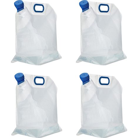 Sac isotherme pour eau, gourde de rangement en plastique transparent de qualité alimentaire pour le camping, la randonnée et les situations d'urgence (1/5)