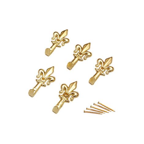 BL GANCIO PER QUADRO GIGLIO 47 MM ORO L N. 2 5 PZ- DIESSE- 6,0 blister