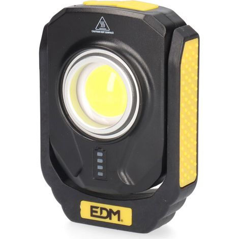 Lampe de poche LED compacte rechargeable 10W, 3 modes, IP44 EDM 36442 (1/5)