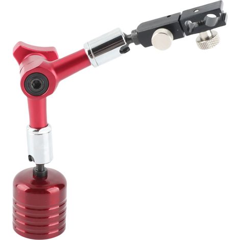 [JAMAIS UTILISÉ]Support mini universel réglable pour comparateur à cadran, robuste avec base à levier magnétique jusqu'à 50 kg. (1/5)