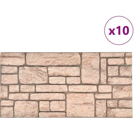 Maison Exclusive - Pannelli da parete 10 pcs Beige 100 x 50 cm Schiuma EPS