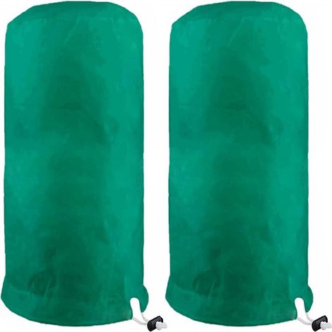 Housse de protection hivernale à base de plantes (paquet de deux pièces) -Housse réutilisable pour chauffe-plante en pot (1/5)