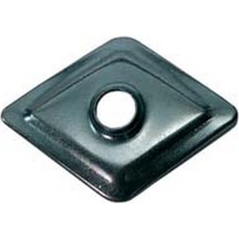 200PZ RONDELLA  A ROMBO IN FERRO ZINCATO - mm.30x30