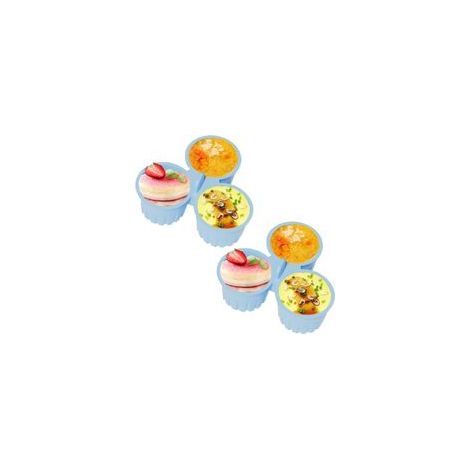 Silikon-Eierform für Heißluftfritteuse (2 Stück), antihaftbeschichtetes Backblech für Heißluftfritteuse, 3-teilige Muffinform, Back- und Kochzubehör, Muffinformen – Crezuo (1/5)