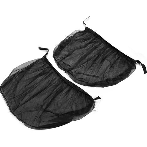 Lot de 2 pare-soleil pour vitres latérales arrière de voiture, moustiquaire, protection UV, accessoires universels (1/5)