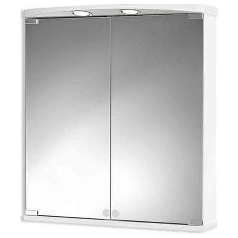 Ampado LED 60 Spiegelschrank weiß, 2 Spiegelt., B60xH66xT21 (1/2)