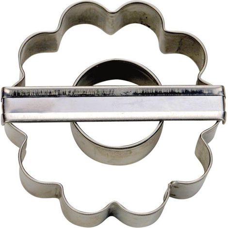 Städter Ausstecher Mandelring gewellt Edelstahl ø 6 cm (1/4)