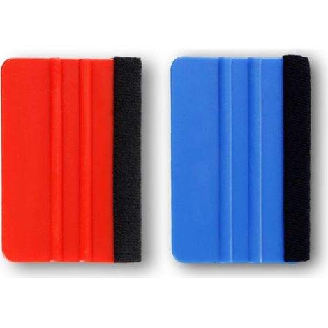 Lot de 2 raclettes avec Bord en Feutre raclette avec Bord Fibre pour Films Fenêtre et Films de Voiture, Film de Meubles, Film de fenêtre, Film teinté, Film adhésif. (1/5)