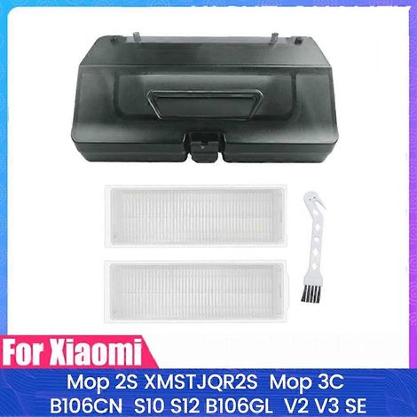 Réservoir d'eau et bac à poussière 2 en 1 compatible avec les aspirateurs Xiaomi Mop 2S XMSTJQR2S, Mop 3C B106CN, S10 S12 B106GL et V2 V3 SE. (1/5)