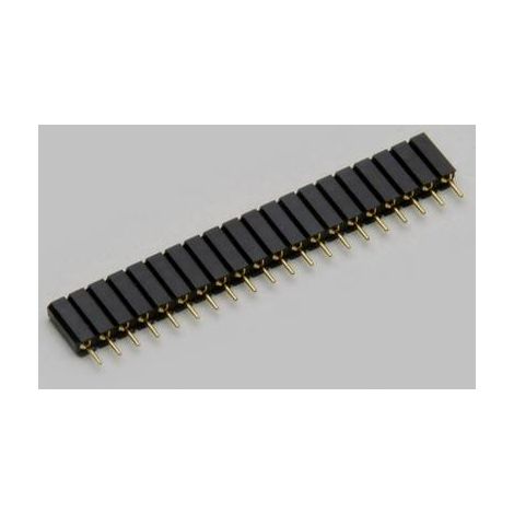 TRU COMPONENTS Barrette femelle (de précision) Nbr de rangées: 1 Nombre de pôles par rangée: 16 TC-2506458 1 pc(s) Q201592 (1/2)