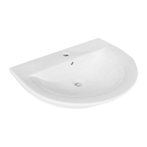 Lavabo Sospeso Roca TIPO 65X51 cm - Ceramica Bianco Lucido (1/2)