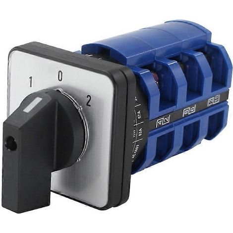 Sélecteur rotatif à came d'inversion de moteur électrique LW26-63/3, 380 V, 63 A (1/5)