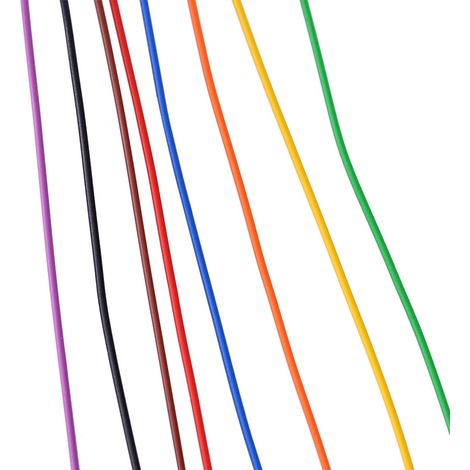 8-adriges Kupferprüfkabel mit farbcodierter Isolierung, 250 m, Modell B-30-1000, mehrfarbig (1/5)