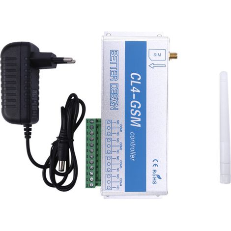 Télécommande sans fil GSM SMS contrôle d'appel système de sécurité à domicile CL4GSM prise ue 220 V (1/5)