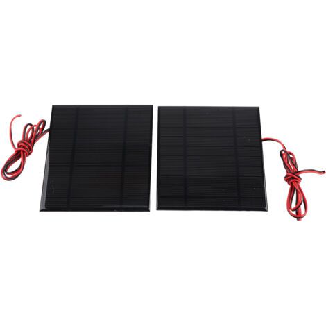 Module de Panneau Solaire en Silicium Polycristallin, 2 Pièces, DC5V 500mA, avec Câble de 100cm, pour Projets de Bricolage (1/5)