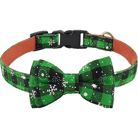 Corbata Para Mascota - Ajustable 23 A 41 Cm - Para Perros Pequeños Y Medianos Gatos - Diseño Cuadros (1/5)