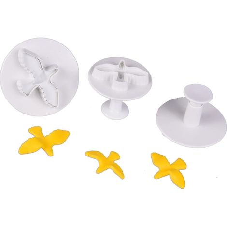 Cortador de palomas con émbolo, 3 piezas, molde