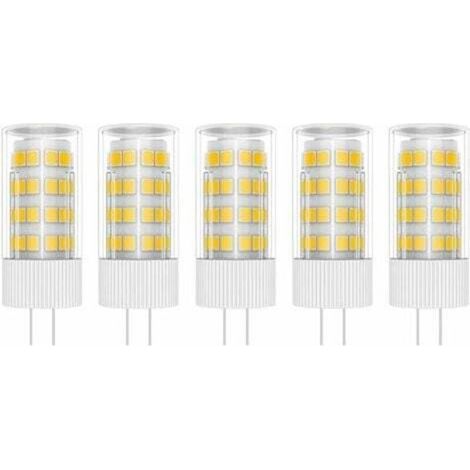 Ampoules LED G4 5 W, 51 LED SMD 2835, blanc chaud 3000 K, équivalent à des lampes halogènes 50 W, AC/DC 220 V. (1/4)