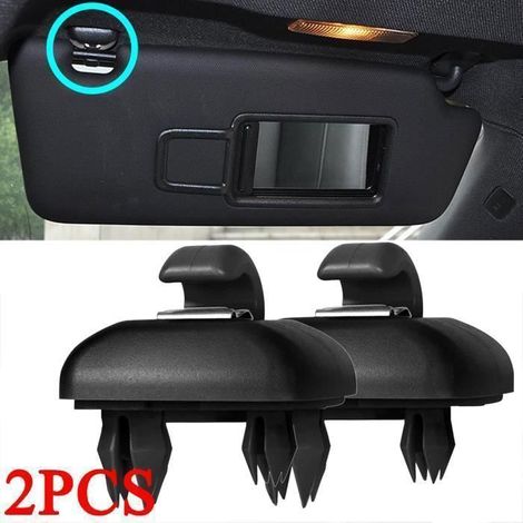 2X Clips gris de pare-soleil Support crochet de pare-soleil Pour Audi A1 A3 A4 A5 A7 Q3 Q5 S4 S5 TT RS3 RS4 RS5 noir 8U0857562A (1/4)