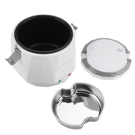 Hornilla portátil y multifuncional de 24 V para camión, 1,6 L, con cesta para vapor – Blanco/Verde (opcional), ABS+PP+Acero inoxidable (1/5)