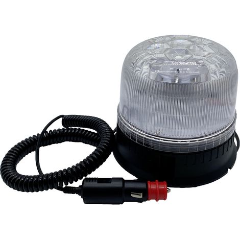 Berger & Schröter Rundumleuchte  SM825HCAB 12 V, 24 V mit KFZ-Stecker, über Bordnetz Magnet-Befestig