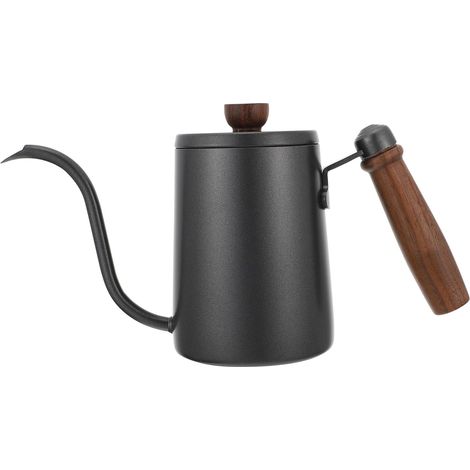 Bollitore per caffè con beccuccio lungo, 600 ml, caffettiera per tè, preparazione manuale, in acciaio inossidabile (1/5)