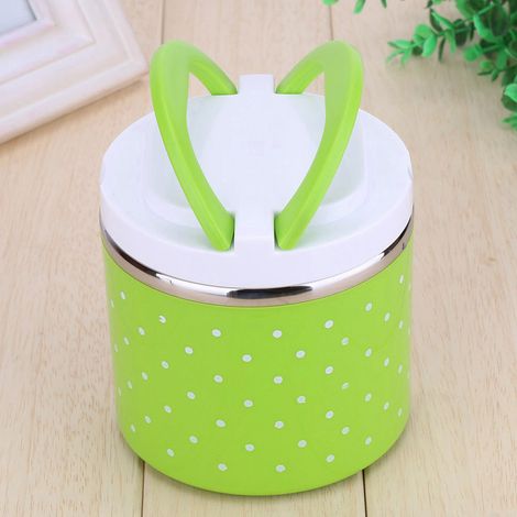 1-lagige Edelstahl-Isolier-Thermo-Lunchbox, Lebensmittelbehälter für warme Speisen (1/5)