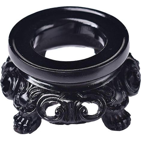 Support pour boule de cristal, présentoir en résine, décoration pour bureau ou maison-9x9cm-Black