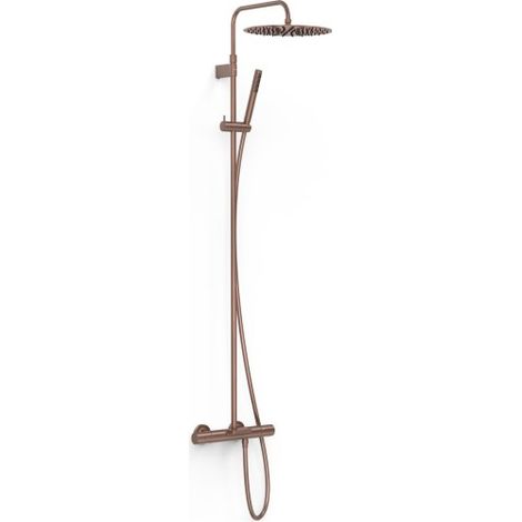 Ensemble de robinet thermostatique mural 3 voies pour baignoire et douche Over-wall Volcanic - TRES 19031212VO