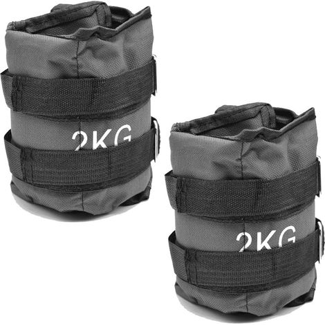 Pesi Polsi e Caviglie Wrist/Ankle Weights (2 x 2 kg) con Cinturino Regolabile (1/4)