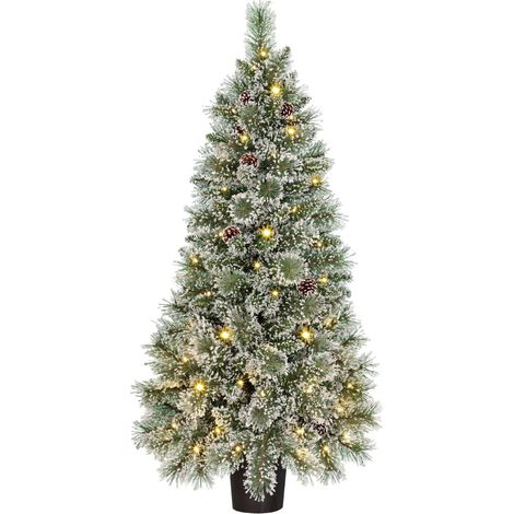 Black Box Trees sapin de Noël artificiel Blanc chaud H120xl60xL60cm (1/5)