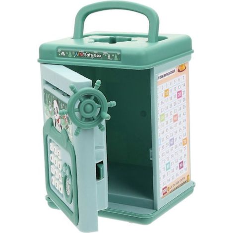 Tirelire électronique en forme de tirelire avec reconnaissance d'empreintes digitales pour enfants, 1 unité. (1/5)
