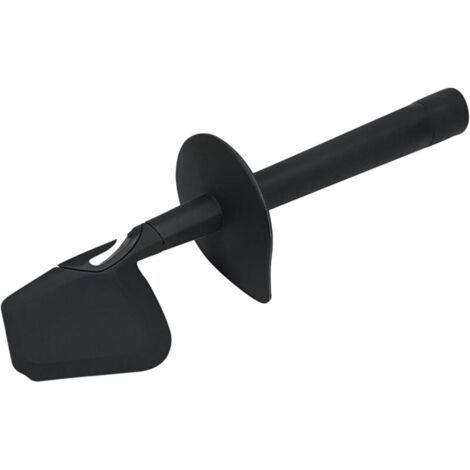 Spatule 2857 avec collerette de sécurité pour Thermomix TM31 TM5 Racloir à pâte de rechange pour robot culinaire Vorwerk Convient au contact alimentaire Plastique gris foncé (1/4)