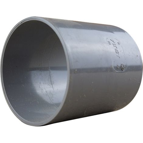 Manchon lisse femelle femelle PVC Ø80 - First Plast (1/3)
